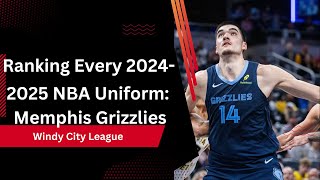 Ranking Every 20242025 NBA Uniform Memphis Grizzlies [upl. by Scottie115]