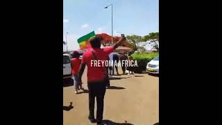 This is how Rastafarians welcomed Jahmiel at Kamuzu international Airportin Lilongwe Malawi [upl. by Elleved]