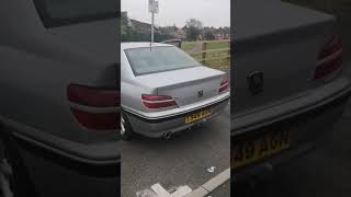 Peugeot 406 30 V6 Saloon Stainless Steel Exhaust Sound [upl. by Eeleak]