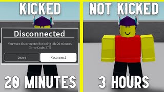 HOW TO GO AFK ON ROBLOX FOR OVER 20 MINUTES Without Getting Kicked [upl. by Trish]