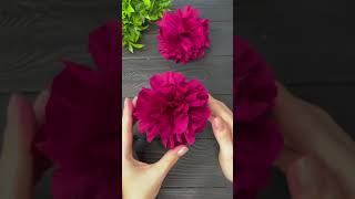 EASY Crepe Paper Flowers Crepe Paper Decorations shorts [upl. by Feilak]