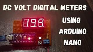 How to make DC Volt Digital Meter  Using Arduino Nano [upl. by Nnahgem]