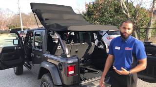 New 2018 Wrangler JL Soft Top Removal and Installation [upl. by Eimam657]