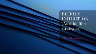 BIOFILM INHIBITION Antibiofilm strategies [upl. by Nelle]