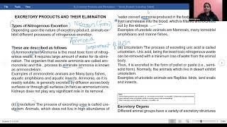 Excretion  Biology  Session 16 [upl. by Rodger]