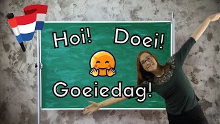 DUTCH GREETINGS  Dutch for BEGINNERS les 1 NT2  A1 [upl. by Jerrine245]