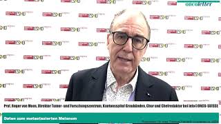 ESMO 2024 Prof Dr med Roger von Moos Daten zum metastasierten Melanom [upl. by Eniamrahc]