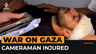 Al Jazeera cameraman in critical condition after Israeli attack  Al Jazeera Newsfeed [upl. by Cuttie848]