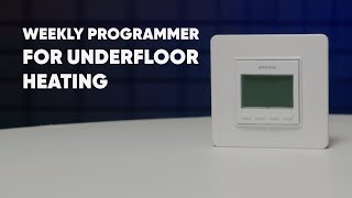 Weekly underfloor heating thermostat terneo PRO — unpacking and basic settings [upl. by Teilo359]