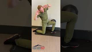 Half Kneeling Thoracic Windmill open with feedback stretching physiotherapy thoracicmobility [upl. by Gunning]