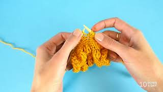 How to Knit Japanese Bobbles [upl. by Yssac]