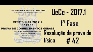 FÍSICA – UECE – 20171–1ª FASE Questão42 A unidade de medida de energia utilizada usualmente pelas [upl. by Skippy885]