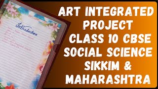 Art Integrated Project Class 10 CBSE Social Science  Political Parties Of Sikkim amp Maharashtra [upl. by Latia]