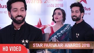 Nakuul Mehta And Jankee Parekh At Star Parivaar Awards 2018  Ishqbaaaz [upl. by Eissirhc]