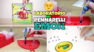 Nuovo LABORATORIO DEI PENNARELLI con punte EMOJI CRAYOLA [upl. by Leziar]