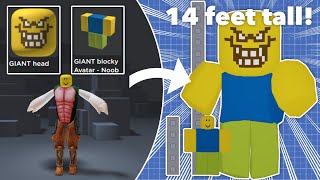 Giant Blocky Roblox Avatar Tutorial 14 studs tall [upl. by Arved708]