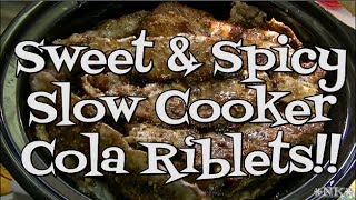 Sweet amp Spicy Cola Riblets Perfect for Super Bowl Noreens Kitchen [upl. by Anirpas]