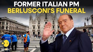 Silvio Berlusconi Funeral LIVE Funeral of former Italian PM Silvio Berlusconi  WION Live [upl. by Nerehs]