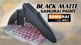 Cara Spray Matte Black  How to  Samurai Paint Malaysia [upl. by Christopher]