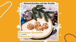 Zum 1 Advent Backen mit der Knolle  Saftige KartoffelMarzipanPlätchen [upl. by Siugram]