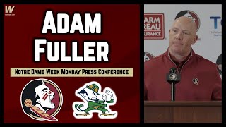 Adam Fuller Press Conference Notre Dame Week  North Carolina Recap  FSU Football  Warchant FSU [upl. by Daloris]