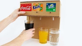 How to Make Coca Cola Soda Fountain Machine with 3 Different Drinks at Home [upl. by Myrta85]