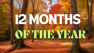 12 Months of the year learn quickly [upl. by Rama]