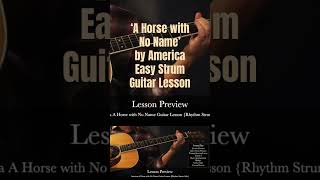 America A Horse With No Name Guitar Lesson Easy Strum with Solo [upl. by Amilah366]