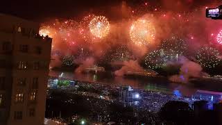 Reveillon 2018  Queima de Fogos  Copacabana  Rio de Janeiro  Brazil [upl. by Eenrahc]