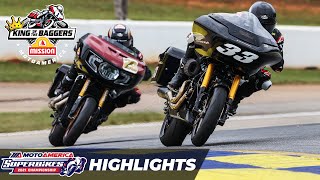 MotoAmerica Mission King Of The Baggers Race Highlights at Road America 2021 [upl. by Schober]