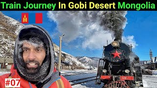 Trans Siberian Train Journey In Gobi Desert Mongolia 🇲🇳  The Indo Trekker [upl. by Tsyhtema]