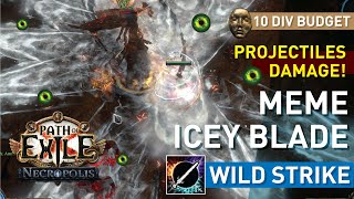 【10 Div FullUnique】MEME Icey Blade Wild Strike is prettygood Full DPS on projectiles 324 [upl. by Hanae]