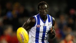 Round 9 2014  Majak Daw big mark and goal [upl. by Eirok]