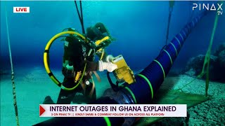 UPDATE Internet Outage in GH  MTN amp Vodafone Submarine Cables under Sea have been Cut Off [upl. by Chadbourne945]