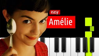 AMELIE Piano Tutorial 🎹 EASY [upl. by Laehcor611]