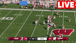 NCAAF LIVE🔴 Alabama Crimson Tide vs Wisconsin Badgers  Week 3 Full Game  2024 College Football 25 [upl. by Mendoza]