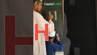 H capital Letter handwritingনূরানী education artshots [upl. by Ecnarretal]