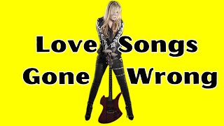 Top ten rock love songs gone wrong topten lovesong rockballad [upl. by Neely]