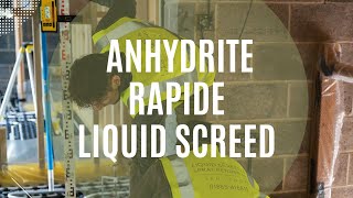 The best type of Liquid Flow Screed to install over an Under Floor Heating System Anhydrite Screed [upl. by Ynamad]