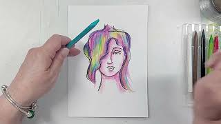 Woodless Watercolour Pencils Ideas 6  Personal Impressions  Art Inspiration and Techniques [upl. by Whitelaw]