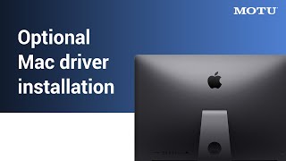 M series optional Mac driver installation [upl. by Sibylle876]