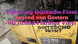 Unboxing Jugend von Gestern Goitzsche Front vö 100824 [upl. by Nyrok]