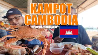 MY VERY FIRST TIME IN KAMPOT EATING CRAB AND SEA SNAIL [upl. by Muhammad]