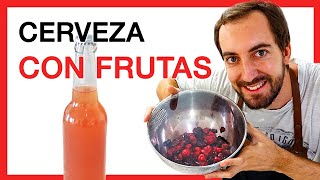 Cómo hacer CERVEZA CON FRUTAS y cuando añadirlas 🍓🍒 Receta cerveza afrutada con frutos rojos [upl. by Noitsirhc]