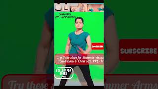 Get Slimmer Arms Toned Back with this exercise✅fitness fatlossabworkoutyogahealth shortsvideo [upl. by Noirb]