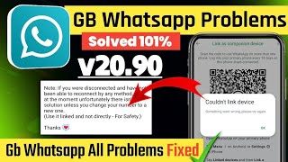 Gb Whatsapp new update  gb whatsapp update v2090  Gb Whatsapp cant link device problem solved [upl. by Lindsy]