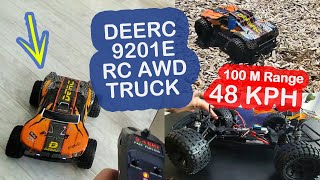 Best RC Truck Under 200  Deerc 9201E Remote Control 4x4 AWD Truck Review [upl. by Klenk]