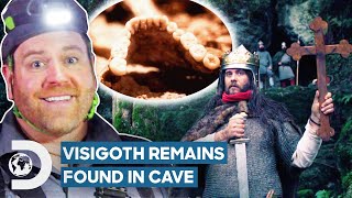 Josh Gates Explores Spanish Cave And Finds Human Remains  Expedition Unknown [upl. by Market]