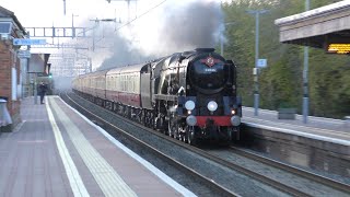 34046 Braunton at speed working The Great Western Envoy at Cholsey 150423 [upl. by Venita]