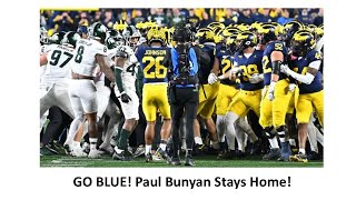 Michigan 24Michigan State 17 Paul Bunyan Stays Home [upl. by Ahtelra]